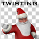 Twisting Santa Claus Twisting Santa Claus - VideoHive Item for Sale