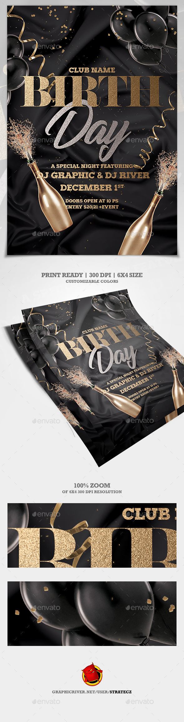 Birthday Party Flyer - Events Flyers