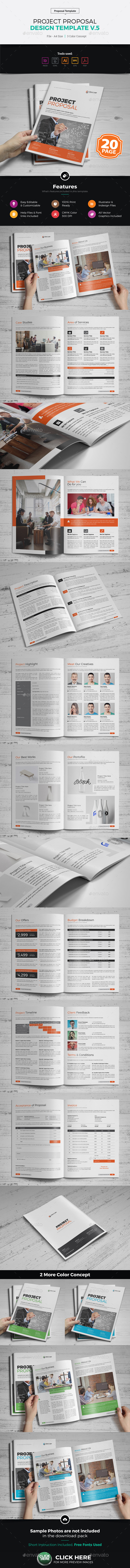 Project Proposal Design v5 - Proposals & Invoices Stationery