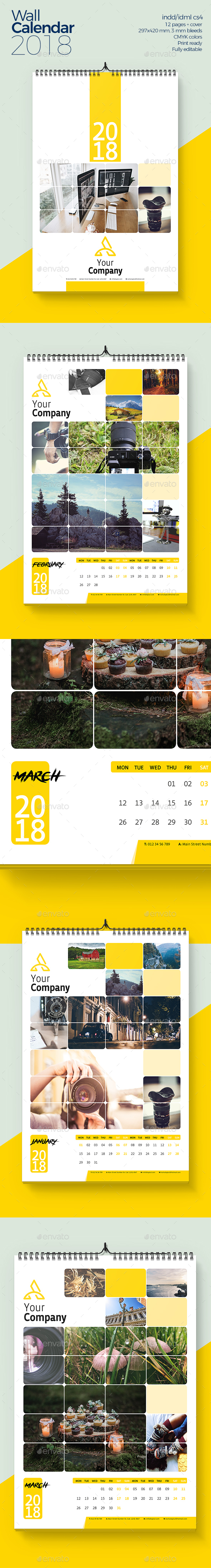 Wall Calendar 2018 - Calendars Stationery