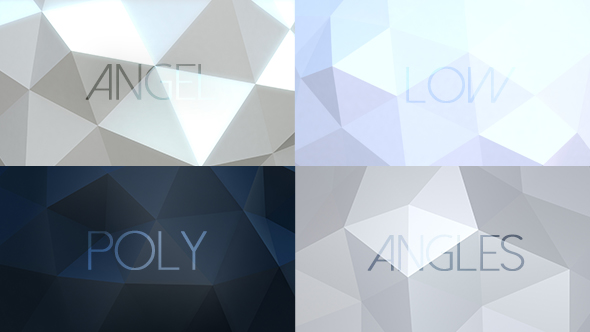 Angel Angles - Low Poly Backgrounds / 6 Pack
