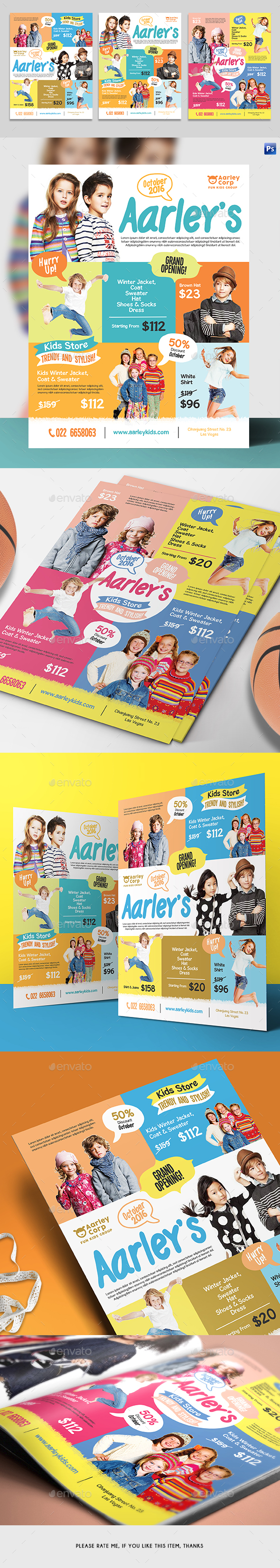 Kids Store Flyer / Magazine Ad - Corporate Flyers