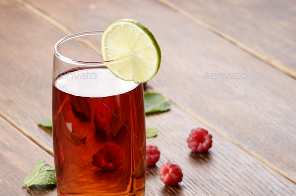 Lime and mint raspberry Fruit beer