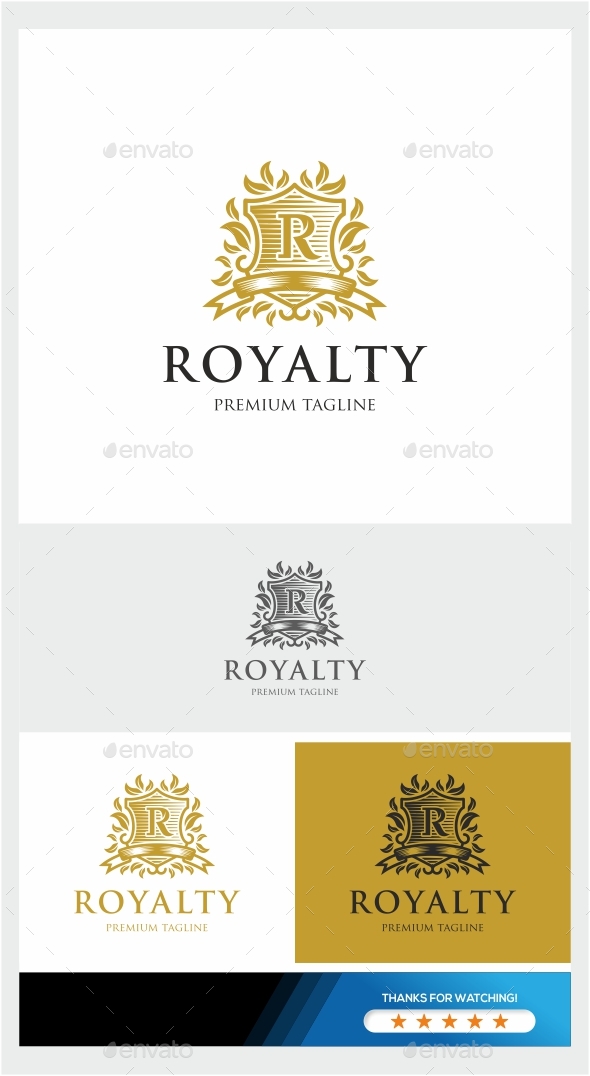 GraphicRiver Royalty Logo Template 20925769 GraphicRiver Royalty Logo Template 20925769