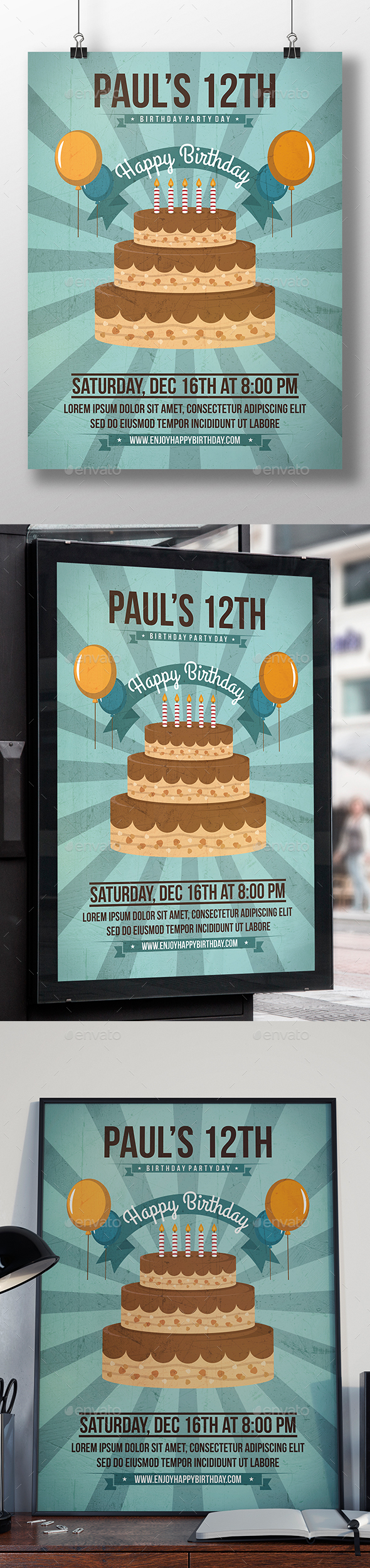 Happy Birthday Party Flyer - Clubs & Parties Events