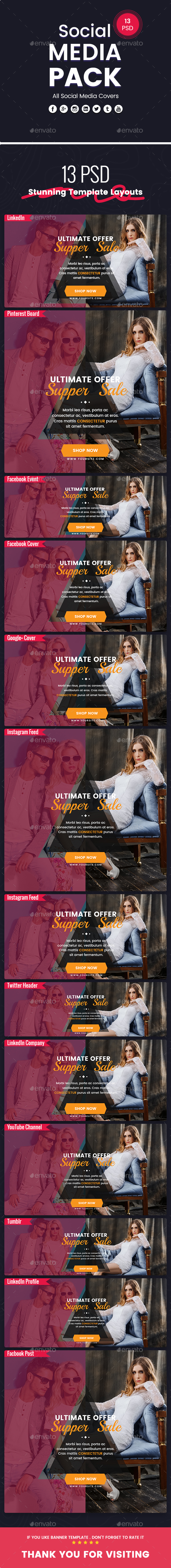 Fashion - Social Media Pack - Miscellaneous Social Media
