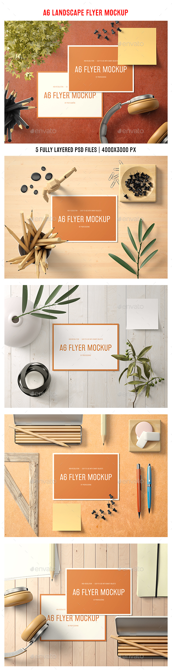 GraphicRiver A6 Landscape Flyer Mockup 20937280 GraphicRiver A6 Landscape Flyer Mockup 20937280