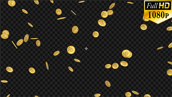 Falling Golden Coins alt