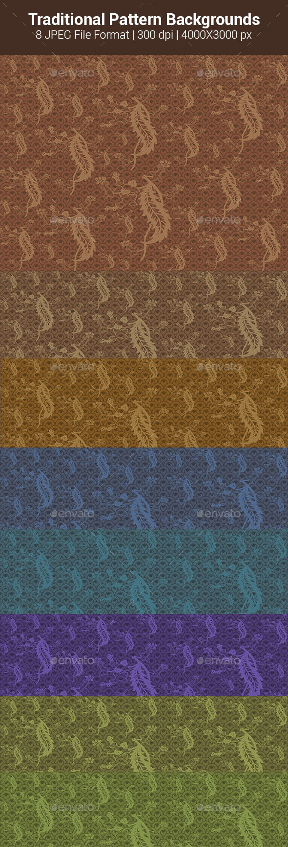 GraphicRiver Traditional Pattern Backgrounds 20937890 GraphicRiver Traditional Pattern Backgrounds 20937890