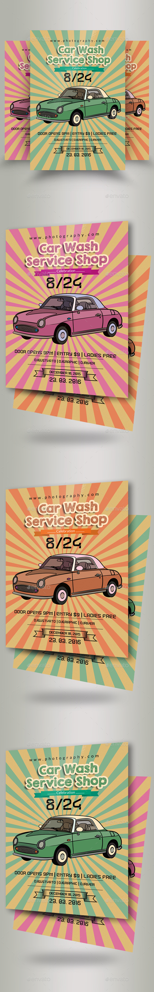 Car Wash Flyer Template - Flyers Print Templates