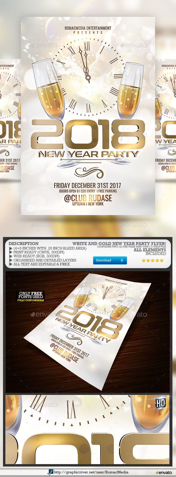 New Year Party Flyer - Clubs & Parties Events
