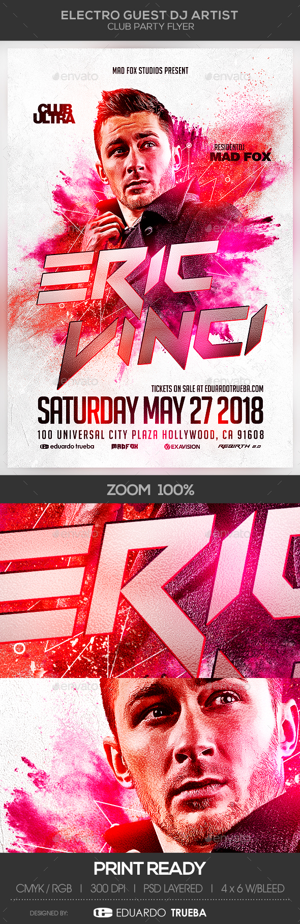 GraphicRiver Electro Guest Dj Artist Club Party Flyer 20939003