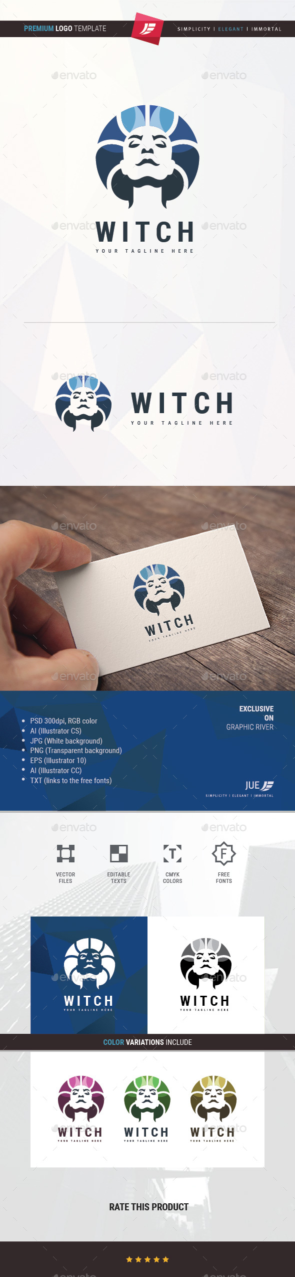 Human Witch Logo - Humans Logo Templates