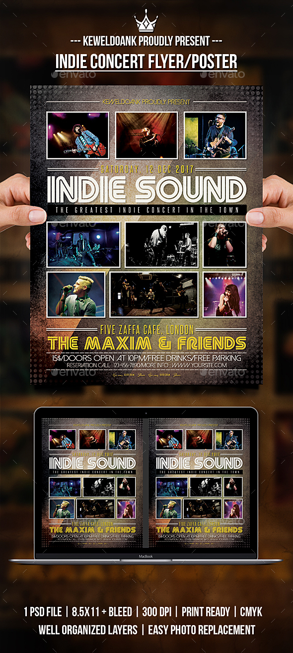 GraphicRiver Indie Concert Flyer Poster 20939390 GraphicRiver Indie Concert Flyer Poster 20939390