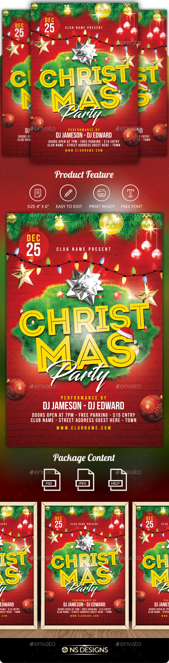 GraphicRiver Christmas Party Flyer 20939555 GraphicRiver Christmas Party Flyer 20939555