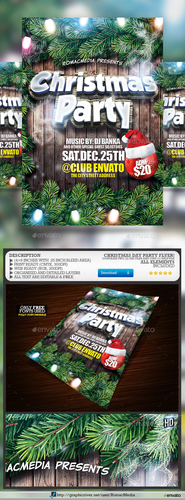Christmas Party Flyer - Clubs & Parties Events