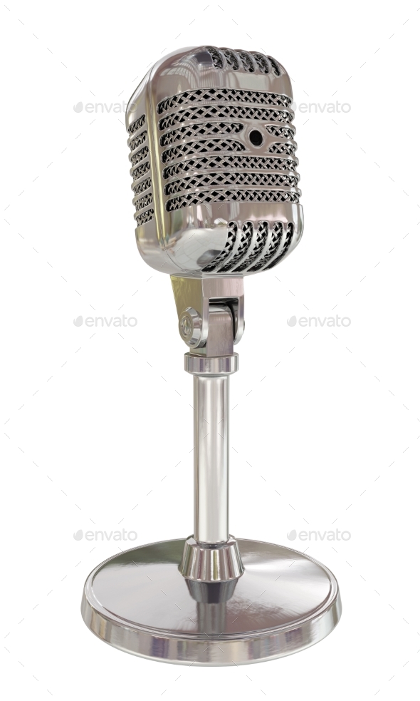 GraphicRiver Vintage Studio Microphone 3D Render 20939656 GraphicRiver Vintage Studio Microphone 3D Render 20939656