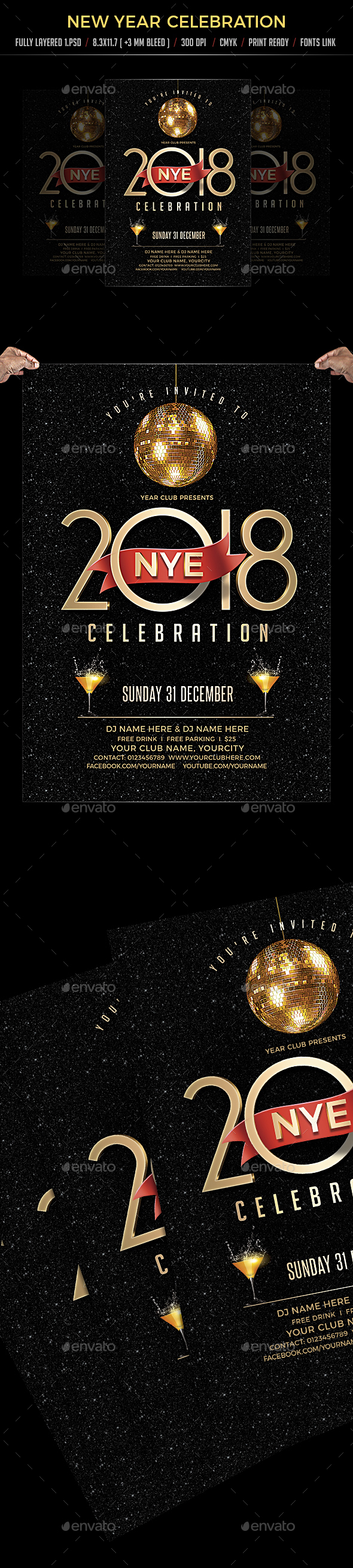 New Year Celebration - Events Flyers