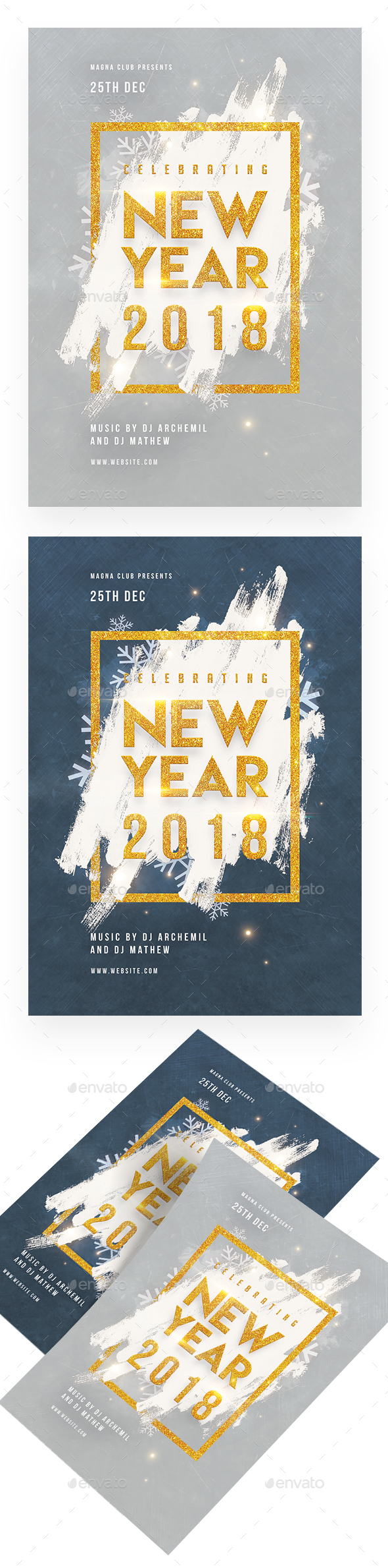 New Year Celebration Flyer - Clubs & Parties Events