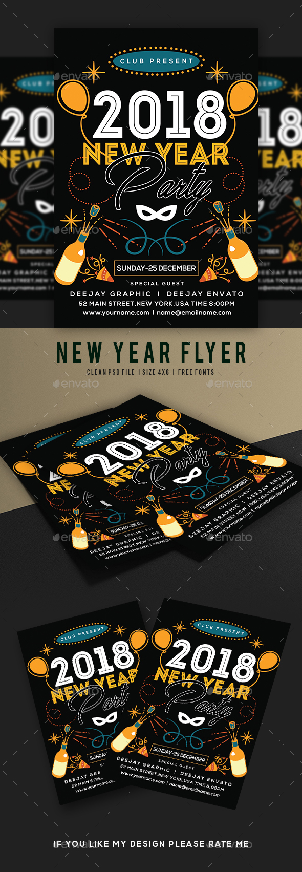 GraphicRiver New Year Flyer 20940105