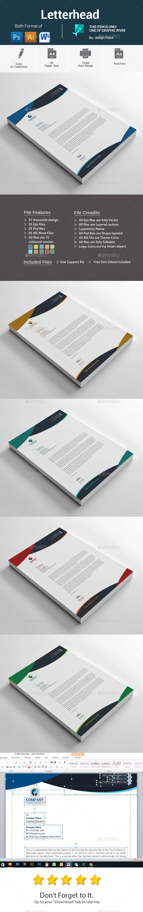 GraphicRiver Letterhead 20940157 GraphicRiver Letterhead 20940157