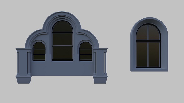 Arched Windows 1 - 3Docean 20940572