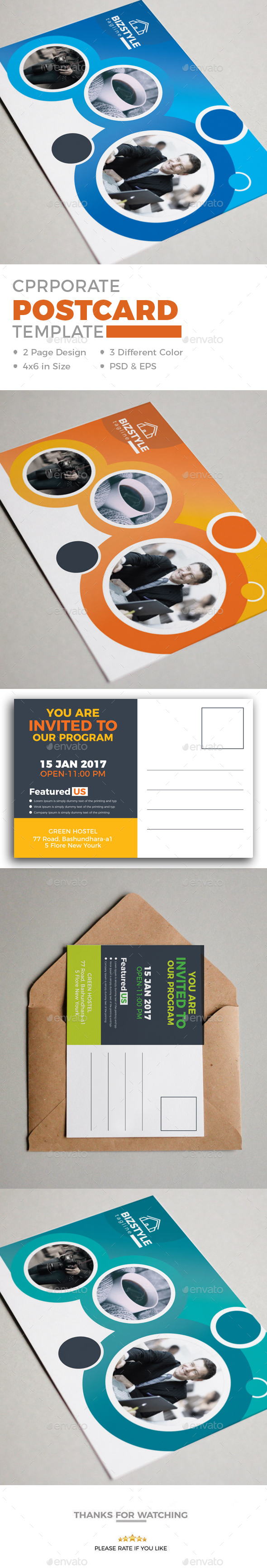 Postcard - Cards & Invites Print Templates