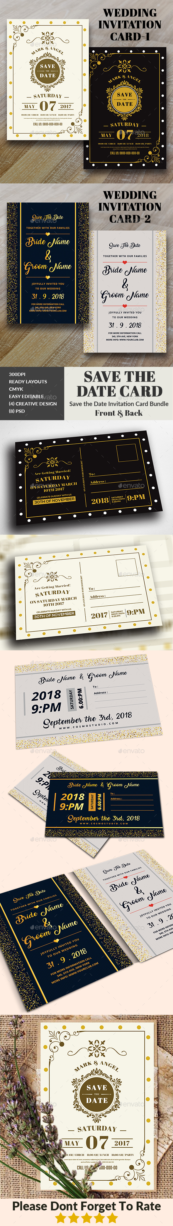 Wedding Invitation Bundle - Weddings Cards & Invites
