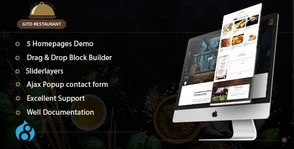 Download GITO - Cafe & Restaurant Drupal 8 Theme
nulled nulled version