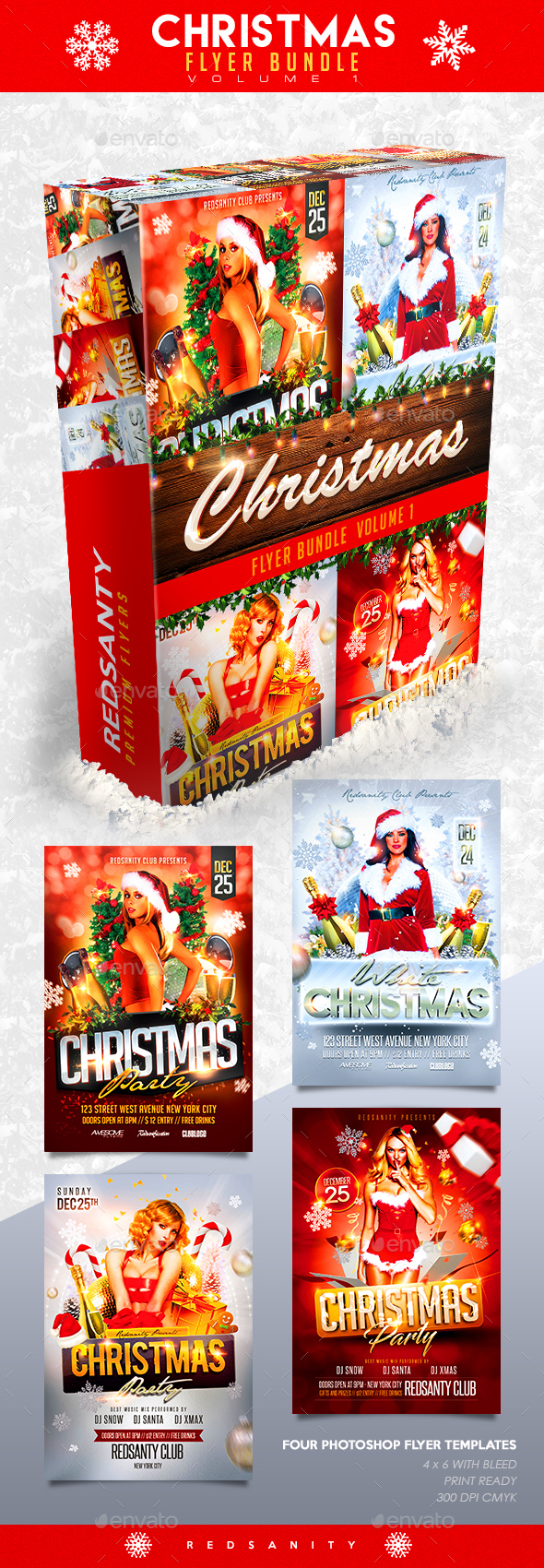 GraphicRiver Christmas Flyer Bundle Vol.1 20941395 GraphicRiver Christmas Flyer Bundle Vol.1 20941395