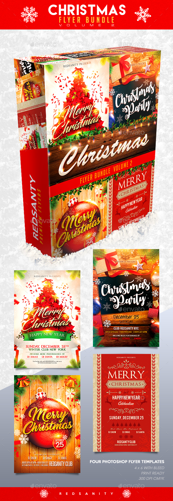 Christmas Flyer Bundle Vol.2 - Holidays Events