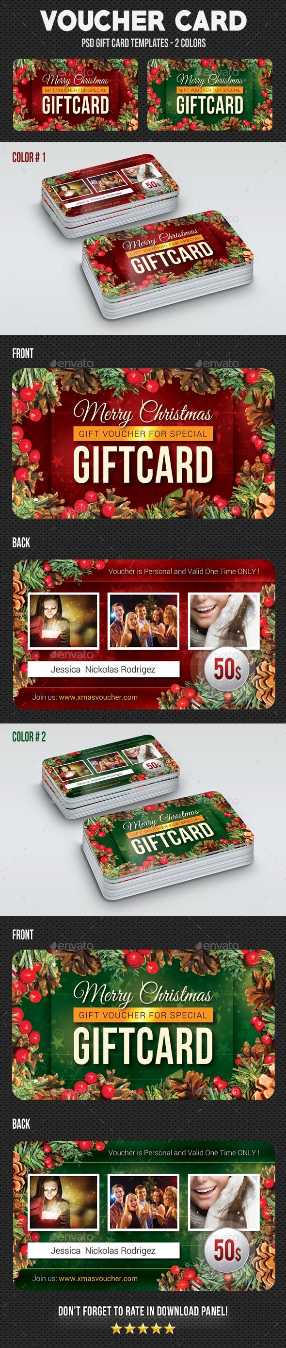 GraphicRiver Christmas Voucher Card 2 20941602 GraphicRiver Christmas Voucher Card 2 20941602