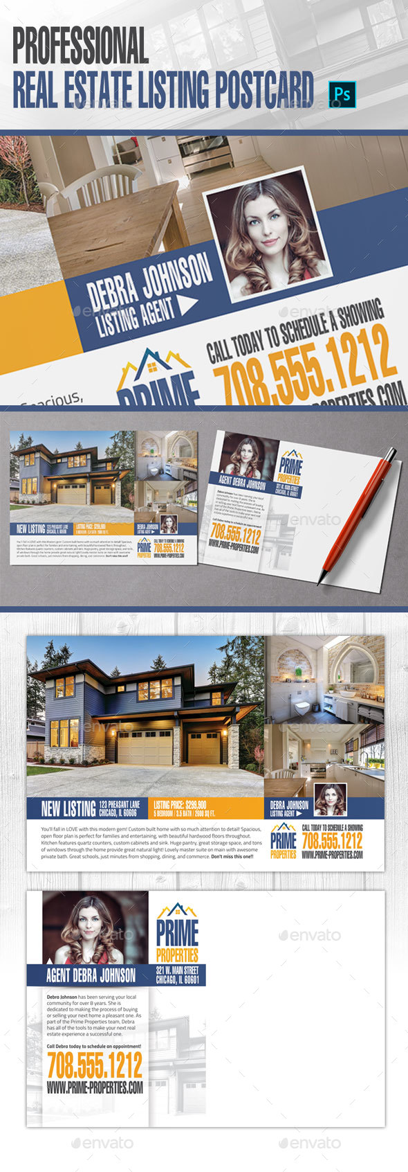 Real Estate Listing Postcard - Corporate Flyers