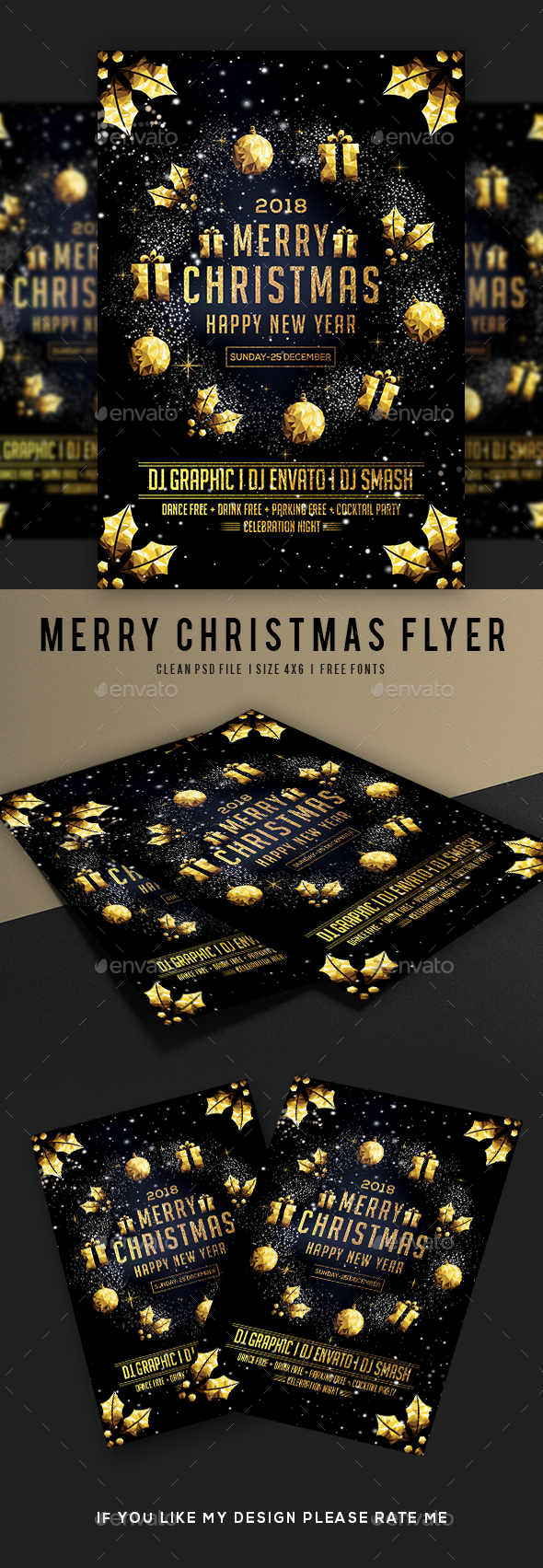 GraphicRiver Merry Christmas Flyer 20941905