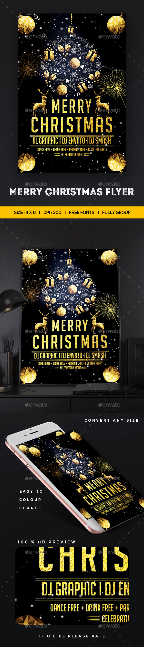 GraphicRiver Merry Christmas Flyer 20942053 GraphicRiver Merry Christmas Flyer 20942053