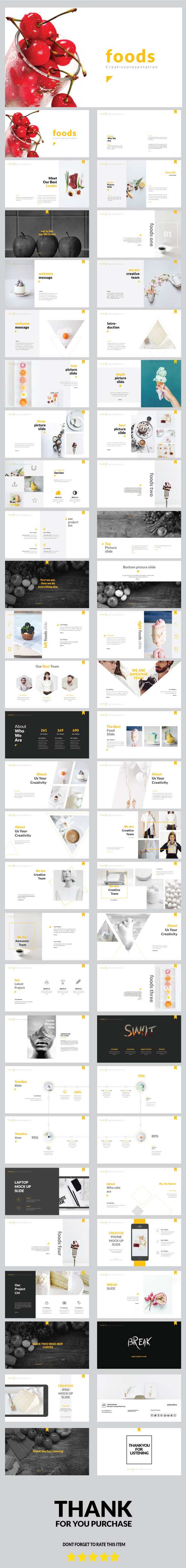 Foods - Google Slide Presentation Templates - Google Slides Presentation Templates