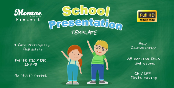 School Presentation Template - VideoHive 20942919