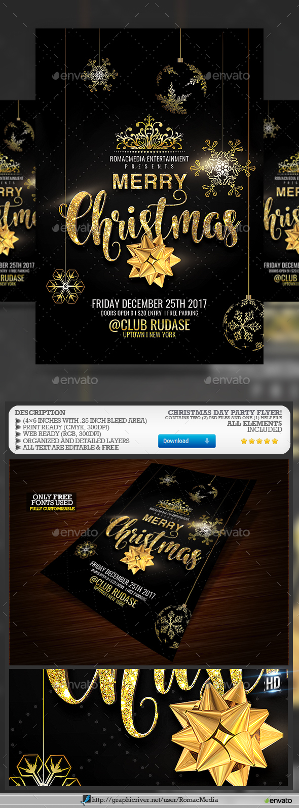 Christmas Flyer - Clubs & Parties Events