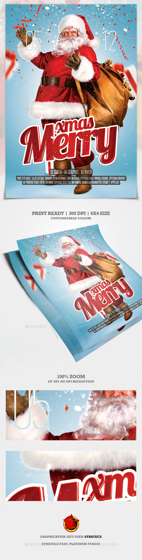Christmas Party Flyer - Print Templates