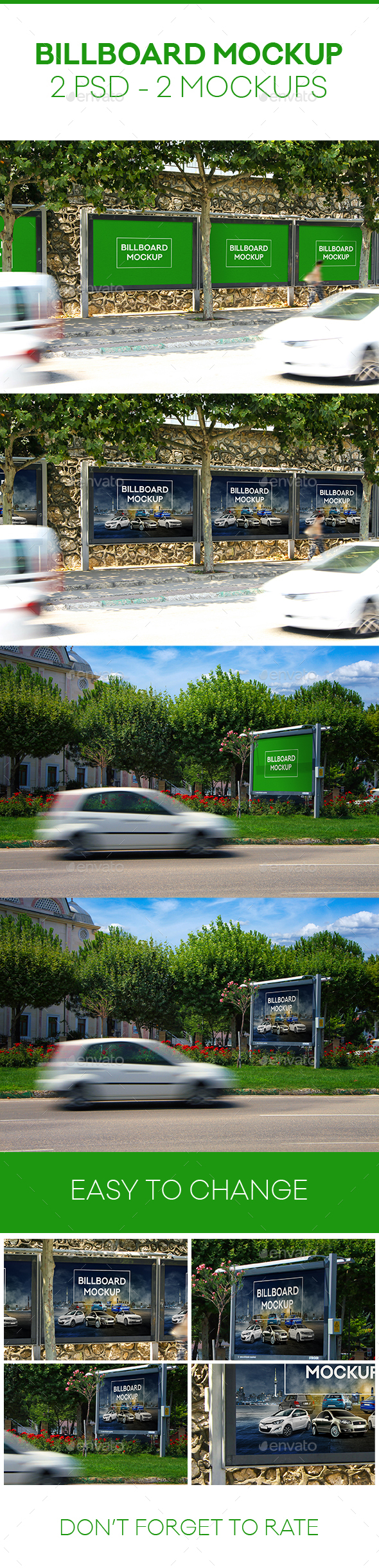 Photorealistic Billboard Mockup - Signage Print