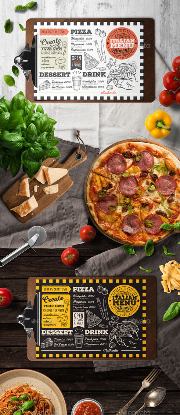 Pizza Food Menu