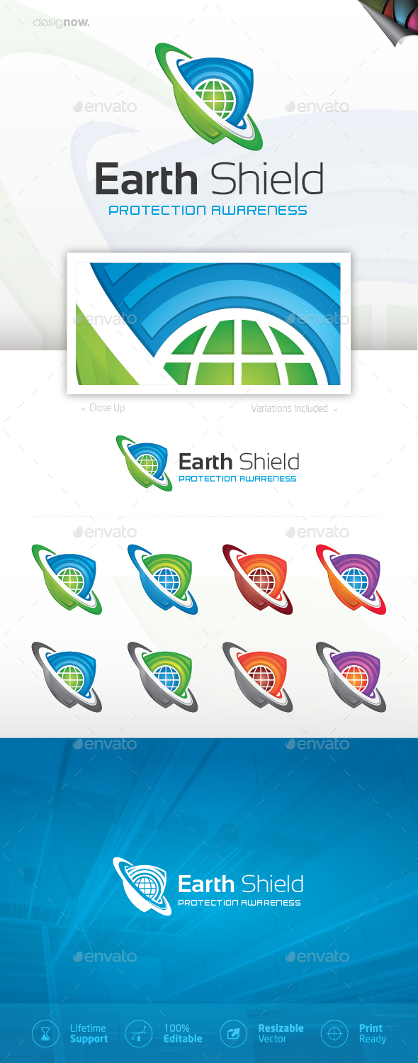 Earth Shield Logo - Company Logo Templates