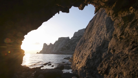 Black Sea Landscape in Crimea