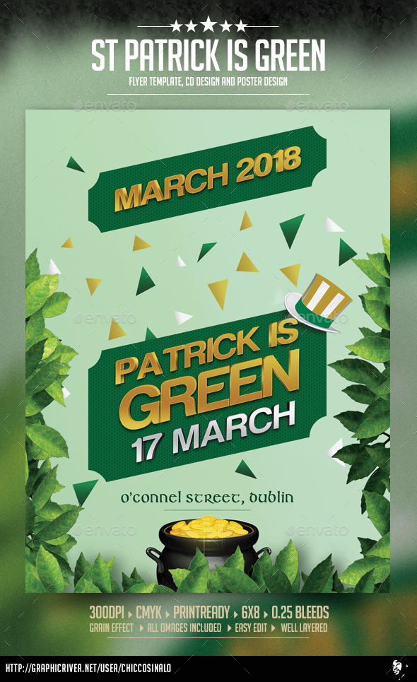 GraphicRiver St Patrick is Green Flyer Template 20944077 GraphicRiver St Patrick is Green Flyer Template 20944077