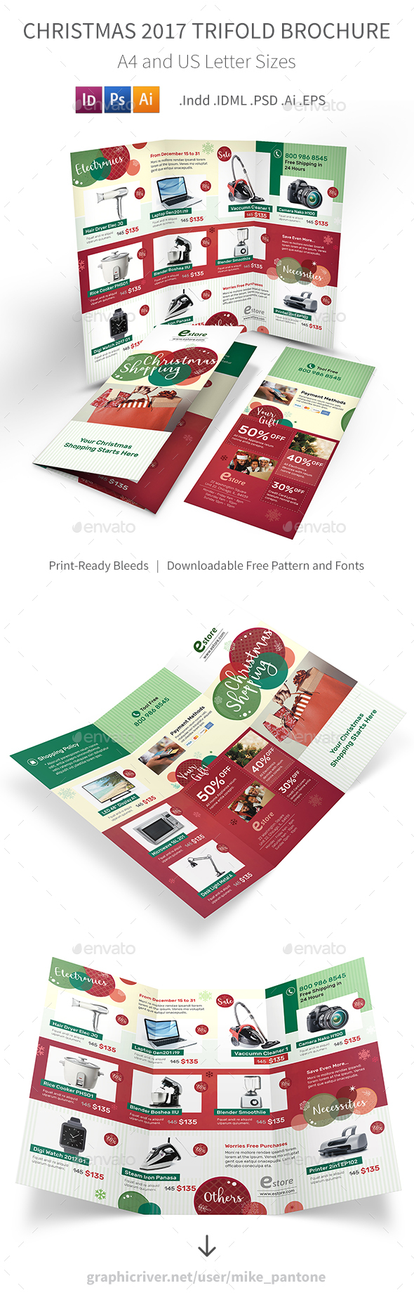 GraphicRiver Christmas 2017 Trifold Brochure 20944377 GraphicRiver Christmas 2017 Trifold Brochure 20944377
