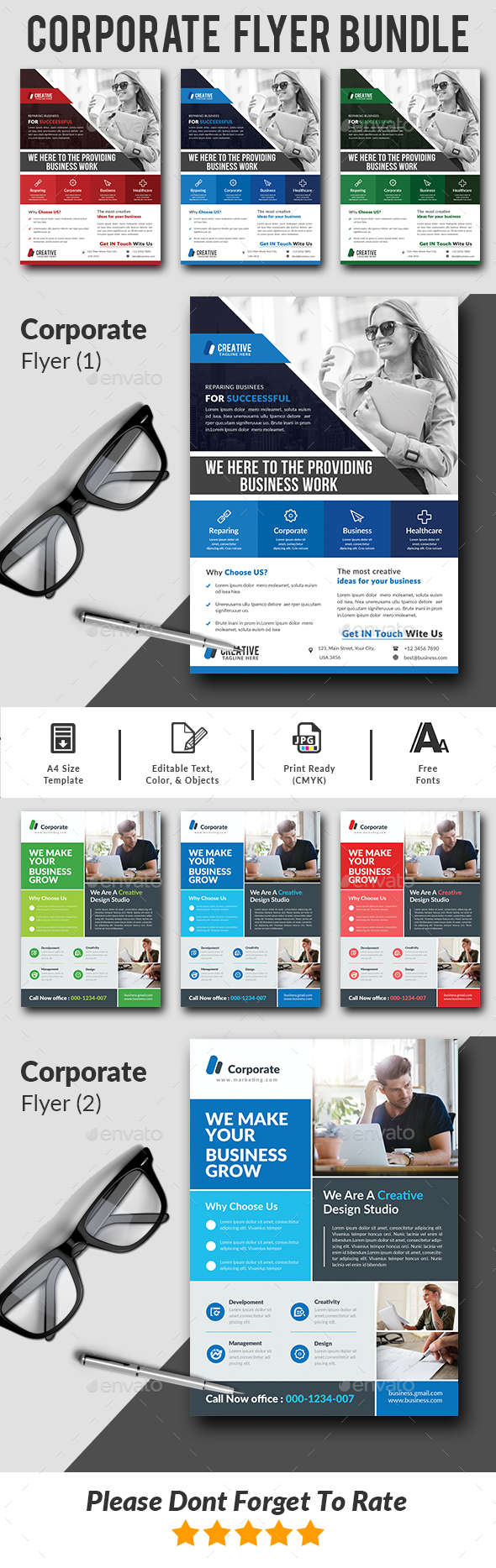 GraphicRiver Corporate Flyers Bundle Templates 20944780 GraphicRiver Corporate Flyers Bundle Templates 20944780