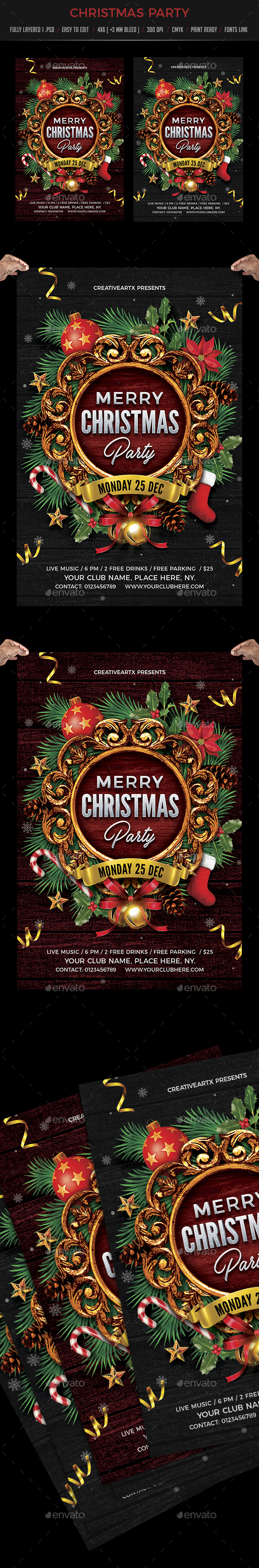 GraphicRiver Christmas Party Flyer 20944988 GraphicRiver Christmas Party Flyer 20944988