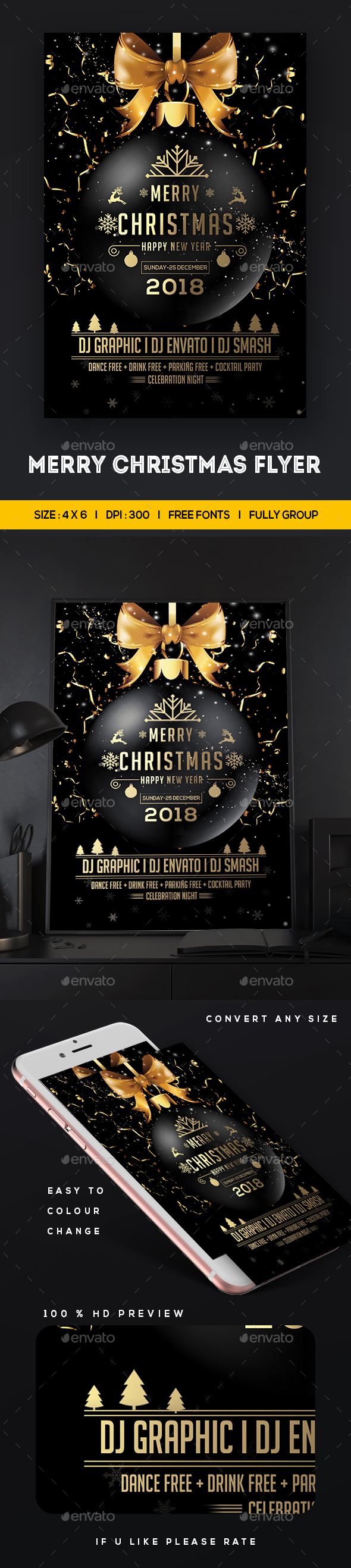 GraphicRiver Merry Christmas Flyer Template 20945195 GraphicRiver Merry Christmas Flyer Template 20945195