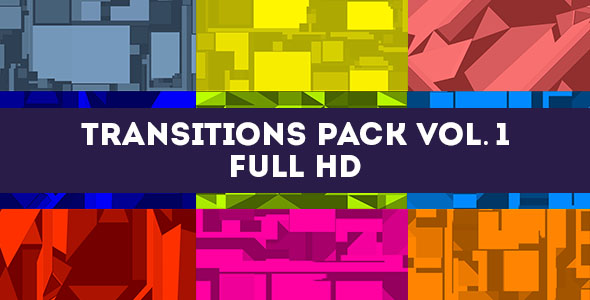 Transitions Pack Vol.1/ Full HD Elements/ A1/ Colorful Style/ Geometric Dinamic or Rhythmic Mood