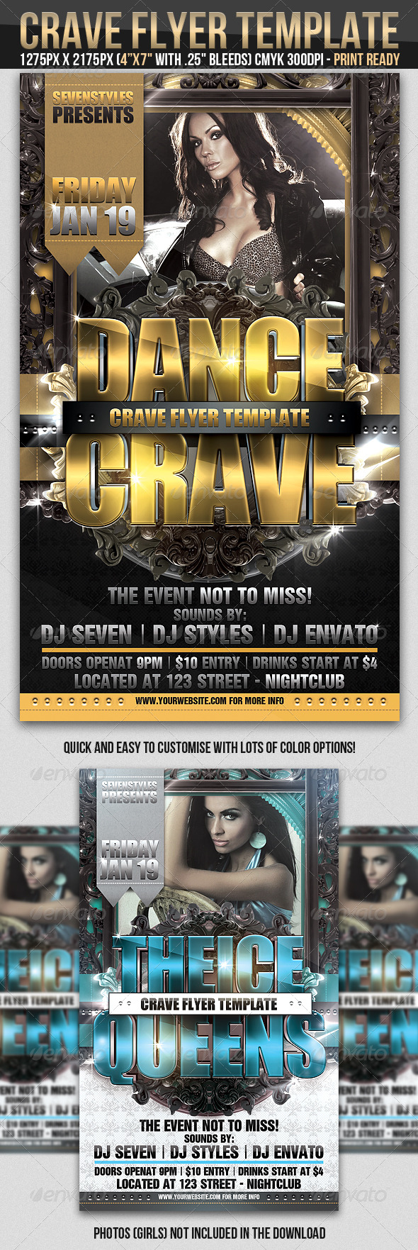 Crave Flyer Template - Clubs & Parties Events